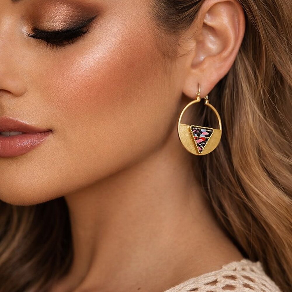 g by Gennaro Gold Tone Drop Earrings